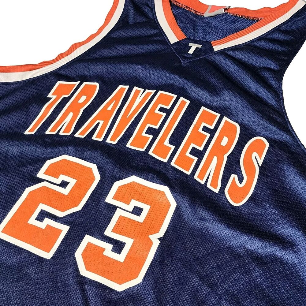 Vintage Nike Team Travelers Basketball Jersey XL 23 BluebY2K Streetwear Baggy